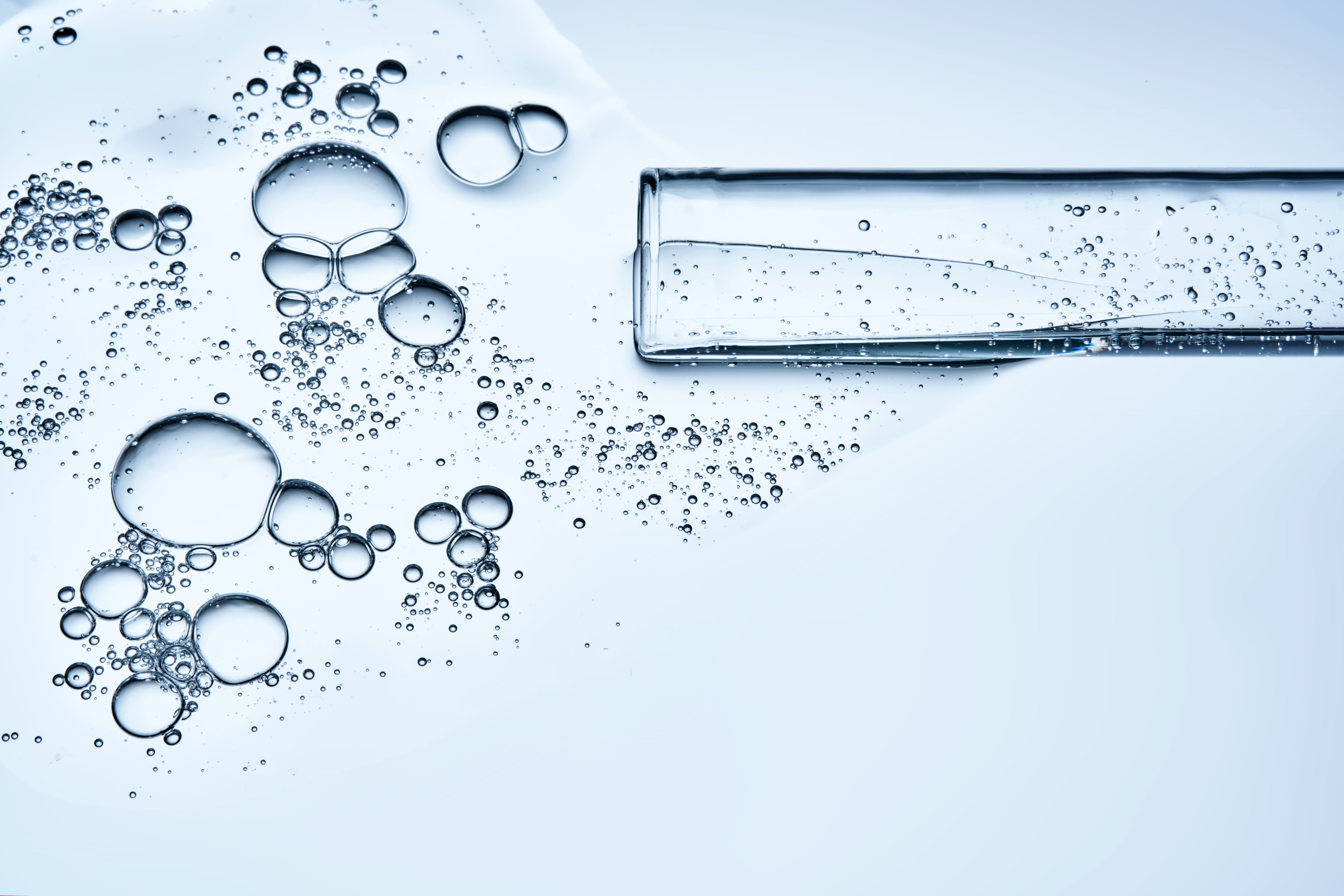 Test tube with serum